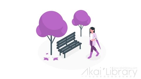 图片素材 秋天落叶插画等距立体场景