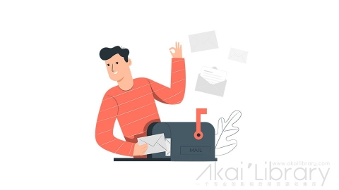 图片素材 邮件信箱收件箱插画扁平场景