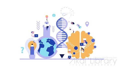图片素材 扁平科学研究科技场景-13
