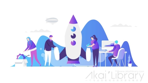 图片素材 扁平互联网办公场景-16