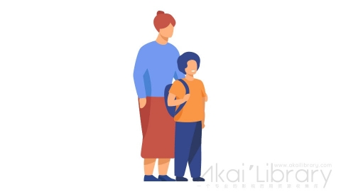 图片素材 扁平母子插画人物角色-12