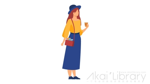 图片素材 扁平女人插画人物角色-2