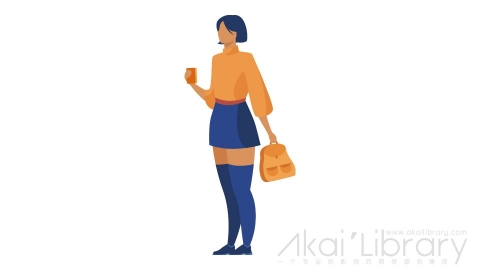 图片素材 扁平女人插画人物角色-3
