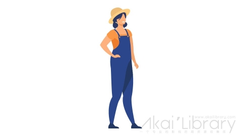 图片素材 扁平女人插画人物角色-9