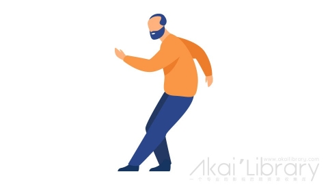 图片素材 扁平跳舞老人插画人物角色-1