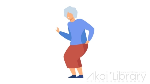 图片素材 扁平跳舞老人插画人物角色-3