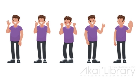 图片素材 扁平男人日常人物角色-44