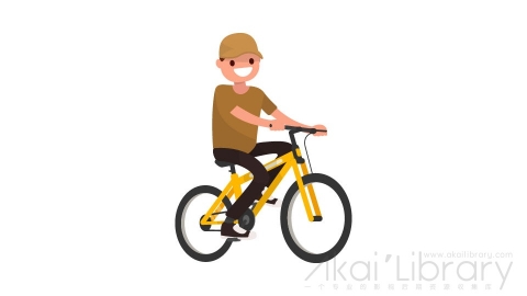 图片素材 扁平骑自行车男人日常人物角色-26