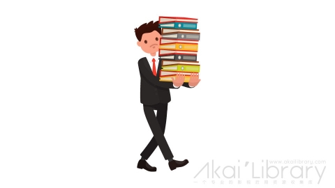 图片素材 扁平抱文件夹商务男人物角色-1