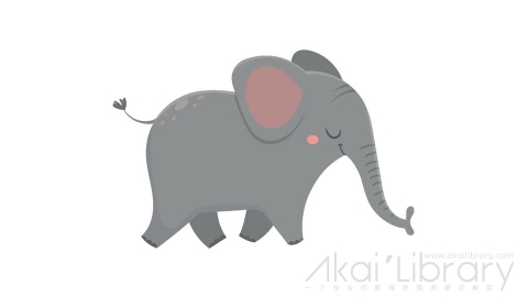 图片素材 扁平大象插画动物角色-38