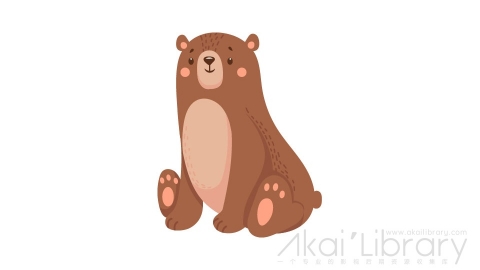 图片素材 扁平熊插画动物角色-10