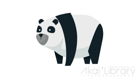 图片素材 扁平熊猫动物角色-15