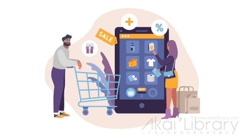 图片素材 扁平网购互联网科技场景-19