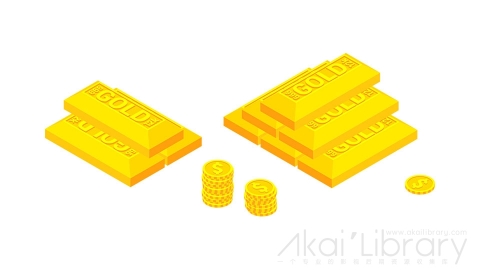 图片素材 等距金块金砖金融财经立体道具-21