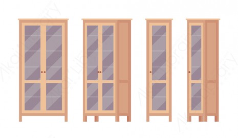 图片素材 扁平衣柜子家具日常生活道具-17