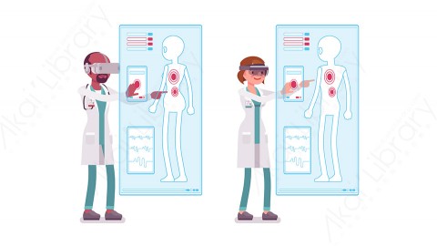 图片素材 扁平医生人物职业角色-17