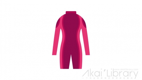 图片素材 扁平水上运动冲浪服泳衣-2