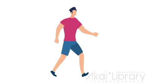 图片素材 扁平跑步男人日常角色人物-10