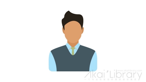 图片素材 扁平服务员职业头像-13