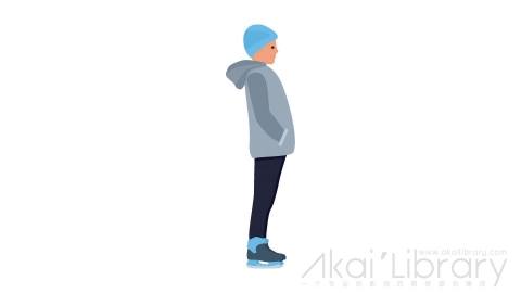 图片素材 扁平冬天滑冰男孩子儿童日常角色人物-14