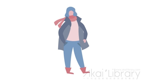 图片素材 扁平女生女人插画卡通日常角色人物-19