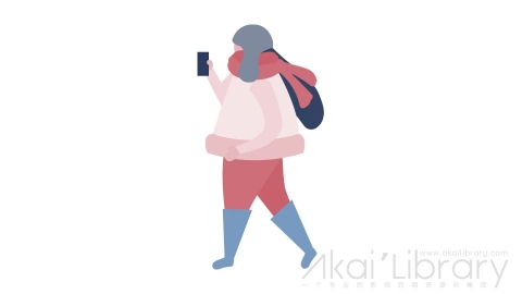 图片素材 扁平冬装女生插画卡通日常角色人物-20
