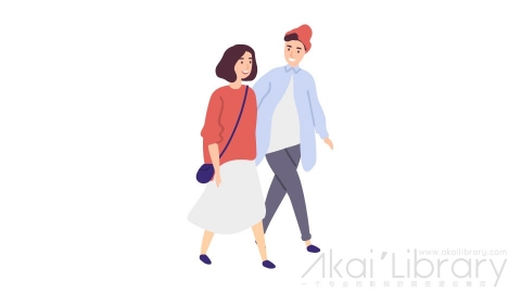 图片素材 扁平情侣男女日常角色人物-3