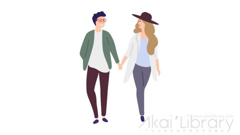 图片素材 扁平情侣男女日常角色人物-7