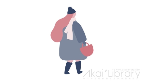图片素材 扁平冬装女生女人插画卡通日常角色人物-10