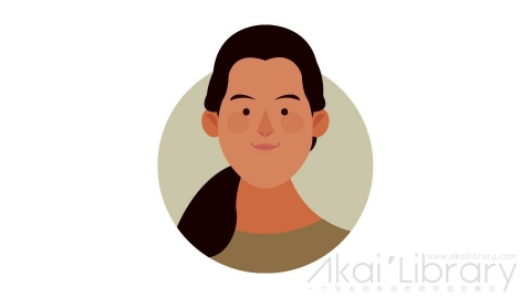 图片素材 扁平女生头像卡通-3