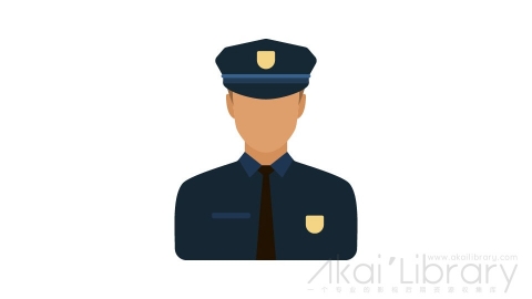 图片素材 扁平警察职业头像-9