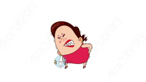 视频素材 可爱大妈家庭主妇动态表情包_01_19