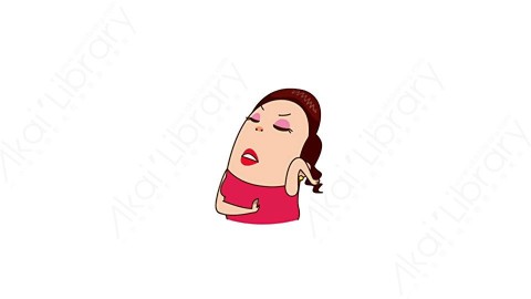 视频素材 可爱大妈家庭主妇动态表情包_03_08