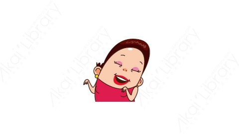 视频素材 可爱大妈家庭主妇动态表情包_05_22