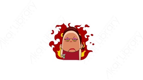视频素材 可爱大妈家庭主妇动态表情包_06_15