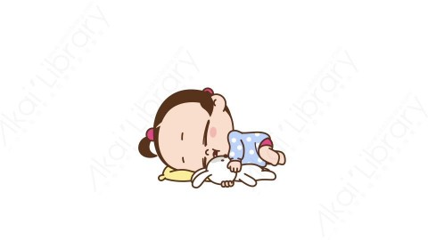 视频素材 可爱呆萌小女孩动态表情包_01_11