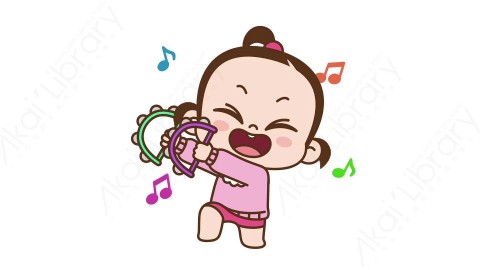 视频素材 可爱呆萌小女孩动态表情包_02_08