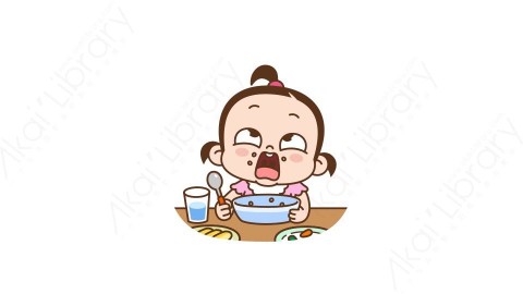 视频素材 可爱呆萌小女孩动态表情包_03_13