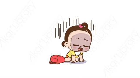 视频素材 可爱呆萌小女孩动态表情包_03_20