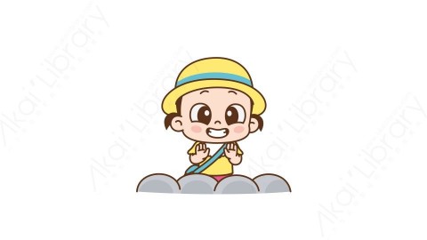 视频素材 可爱呆萌小女孩动态表情包_04_01