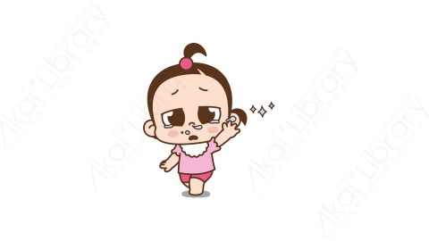视频素材 可爱呆萌小女孩动态表情包_04_24