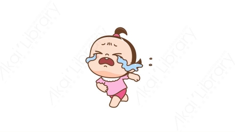 视频素材 可爱呆萌小女孩动态表情包_07_05