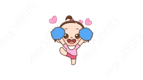 视频素材 可爱呆萌小女孩动态表情包_07_07