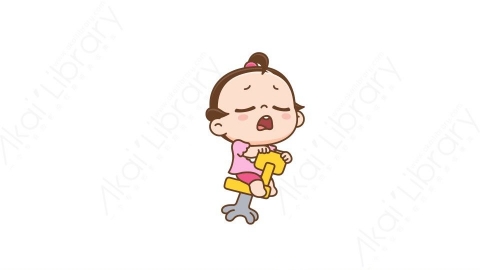视频素材 可爱呆萌小女孩动态表情包_07_12