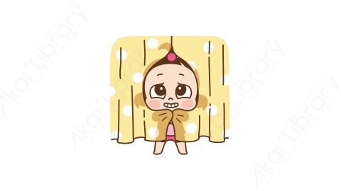 视频素材 可爱呆萌小女孩动态表情包_08_13