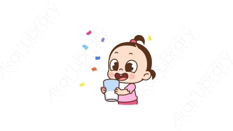 视频素材 可爱呆萌小女孩动态表情包_08_14