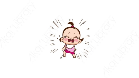 视频素材 可爱呆萌小女孩动态表情包_11_13