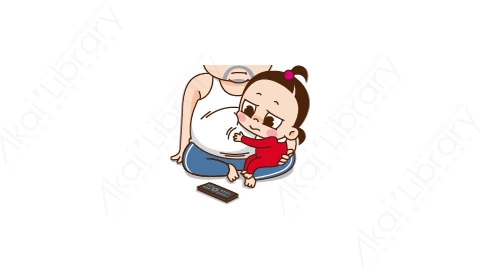 视频素材 可爱呆萌小女孩动态表情包_15_23