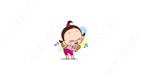 视频素材 可爱呆萌小女孩动态表情包_16_12