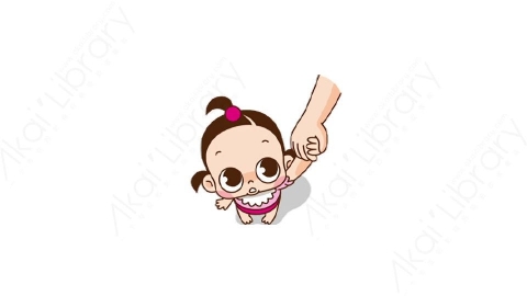 视频素材 可爱呆萌小女孩动态表情包_17_05